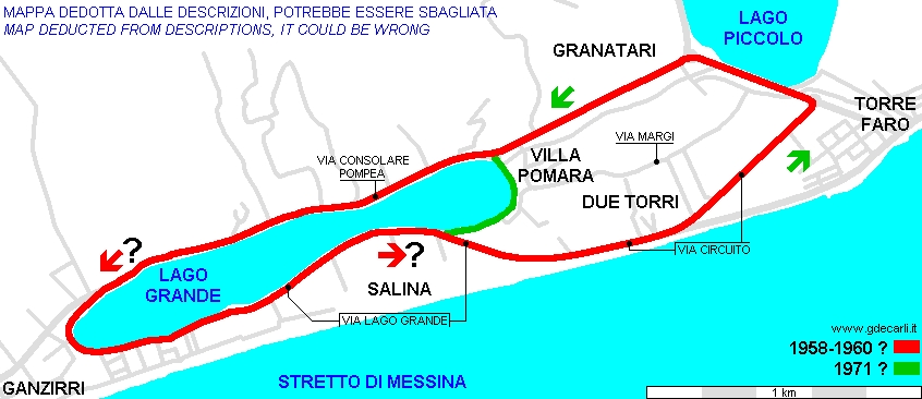 Messina, Circuito dei Laghi di Ganzirri 1957?÷1964?